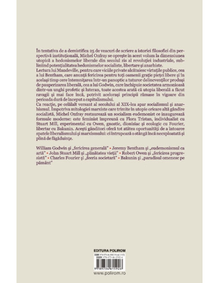 O contraistorie a filosofiei.  Vol. V: Eudemonismul social