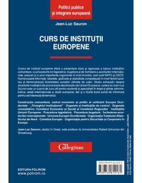 Curs de instituţii europene
