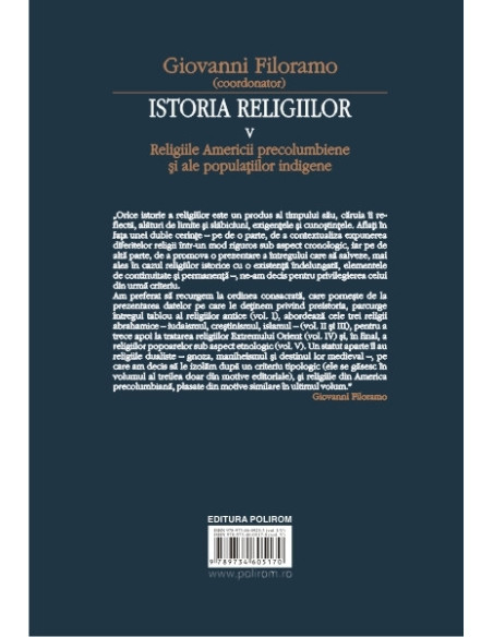 Istoria religiilor. Vol. V: Religiile Americii precolumbiene și ale populațiilor indigene