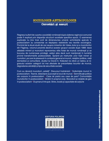 România postsocialistă. Munca, trupul... România postsocialistă. Munca, trupul...