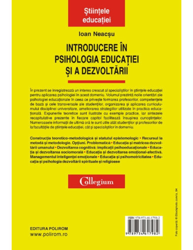 Introducere în psihologia educației... Introducere în psihologia educației...