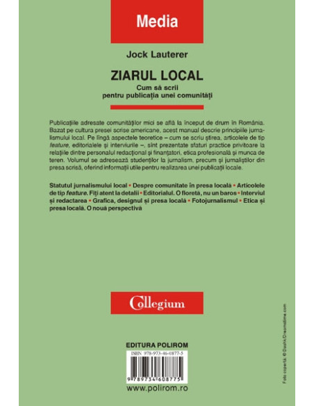 Ziarul local. Cum să scrii pentru publicaţia unei comunităţi