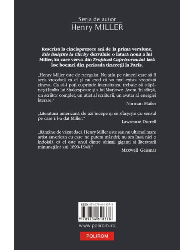 Zile liniştite la Clichy