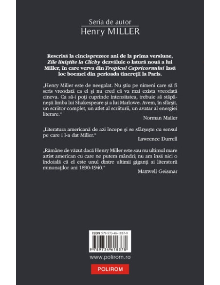 Zile liniştite la Clichy