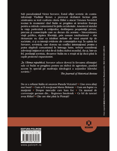 Ultima republică. Vol. I: De ce a pierdut Uniunea Sovietică al Doilea Război Mondial?