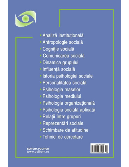 Psihologia socială. Nr. 25/2010 – Buletinul Laboratorului „Psihologia cîmpului social”, Universitatea „Al.I. Cuza”, Iaşi