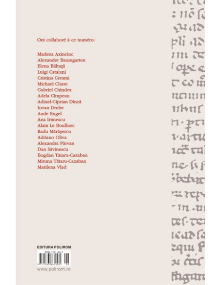 Chora. Revistă de studii antice şi medievale: filosofie, teologie, ştiinţe. Nr. 7-8/2009-2010