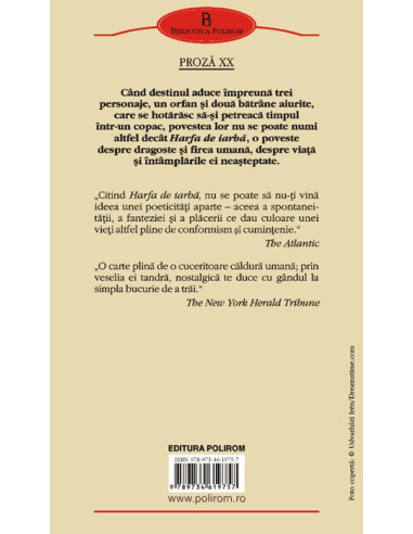 Harfa de iarba. Arborele nopţii şi...