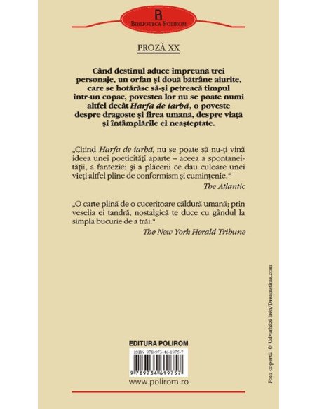 Harfa de iarba. Arborele nopţii şi alte povestiri