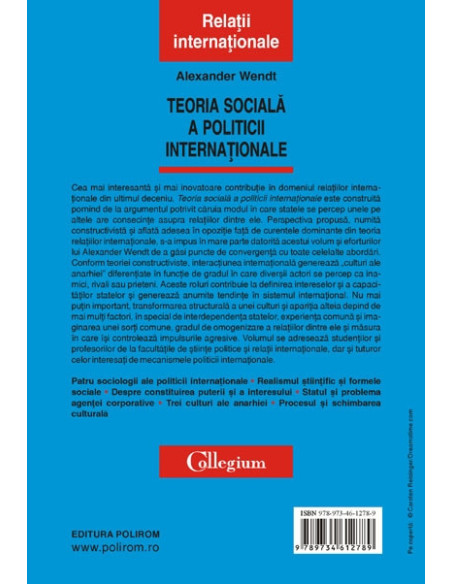 Teoria socială a politicii internaționale