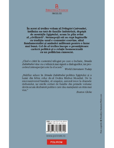 Strada Zahărului. Trilogia Cairoului 3