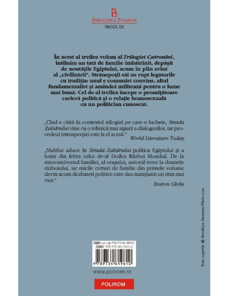 Strada Zahărului. Trilogia Cairoului 3