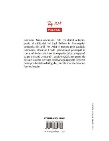 Iarna decanului (ediţie de buzunar)