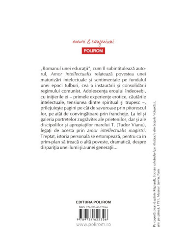 Amor intellectualis. Romanul unei...