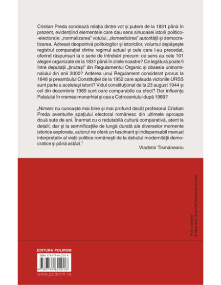 Rumânii fericiți. Vot și putere de la 1831 pînă în prezent