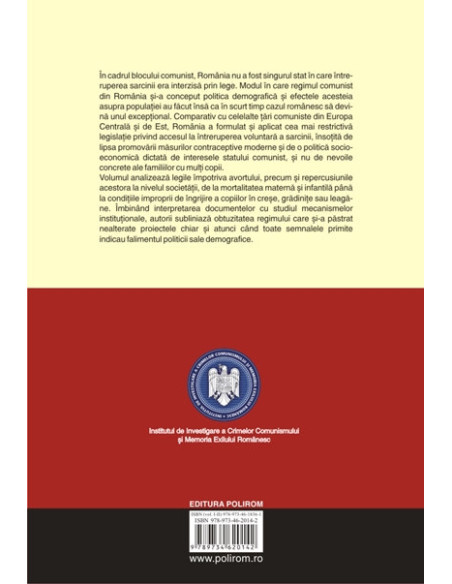 Politica pronatalistă a regimului Ceaușescu. Vol. II: Instituții și practici