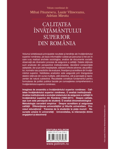 Calitatea învățămîntului superior din... Calitatea învățămîntului superior din...