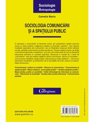 Sociologia comunicării și a spațiului... Sociologia comunicării și a spațiului...