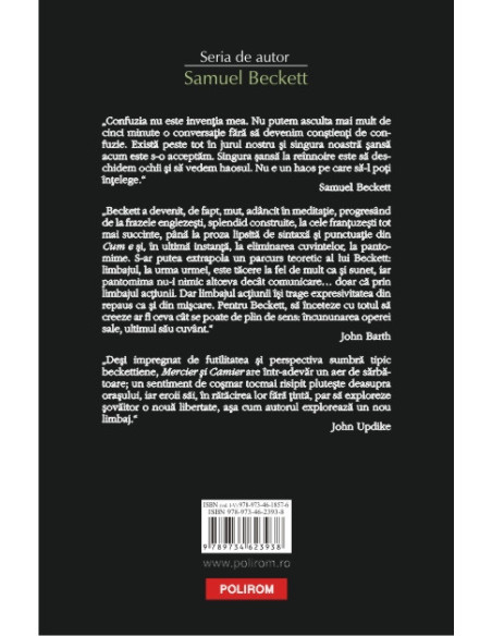 Opere IV. Cum e. Mercier și Camier