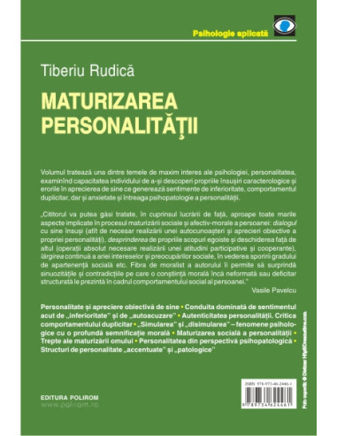 Maturizarea personalității