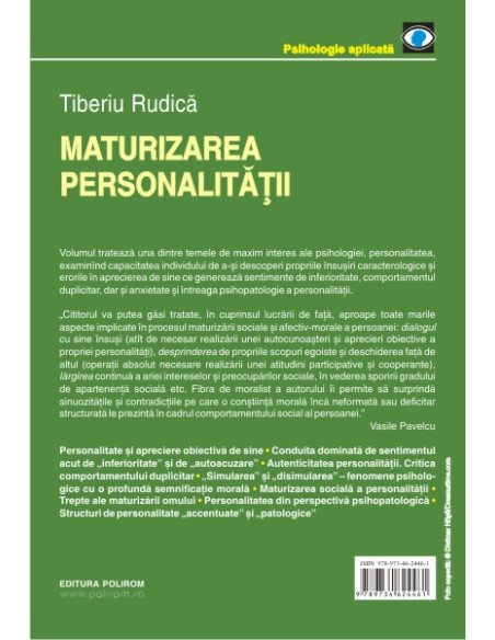 Maturizarea personalității