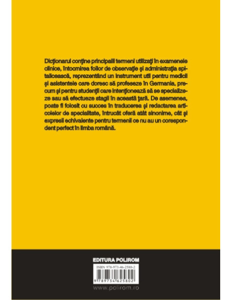 Dicționar medical de buzunar german-român/român-german (ediția a II-a)