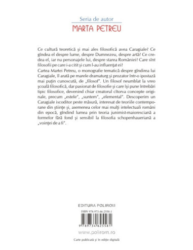 Filosofia lui Caragiale Filosofia lui Caragiale