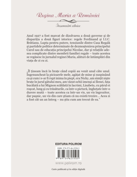 Însemnări zilnice. Volumul al IX-lea (1 ianuarie-31 decembrie 1927)