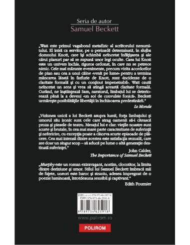 Opere II. Murphy. Watt. Vis cu femei...