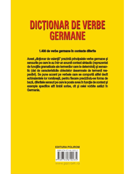 Dicționar de verbe germane