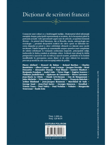 Dicționar de scriitori francezi