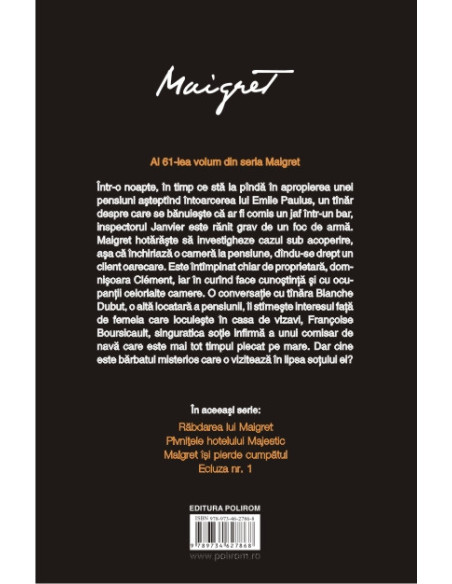 Maigret închiriază o cameră