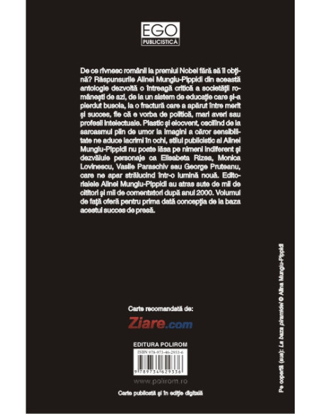 De ce nu iau românii premiul Nobel