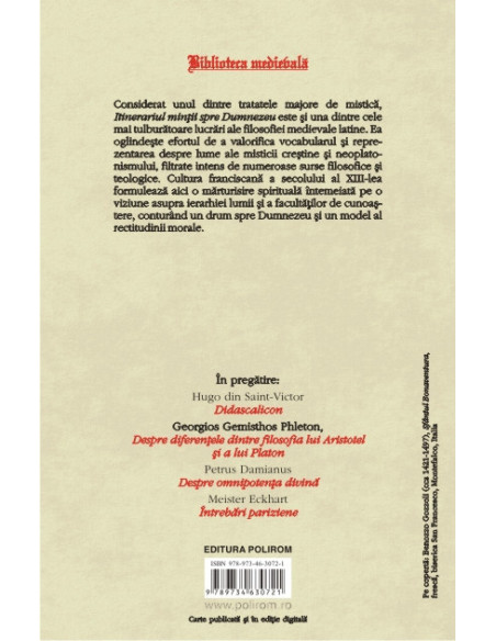 Itinerariul minţii spre Dumnezeu