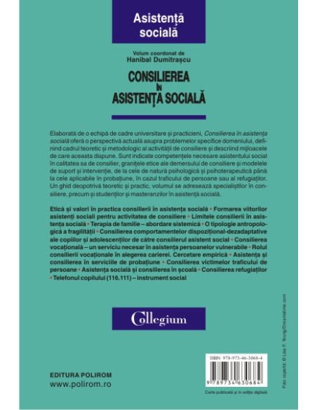 Consilierea în asistența socială