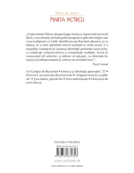 Ionescu în țara tatălui