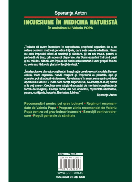 Incursiune în medicina naturistă