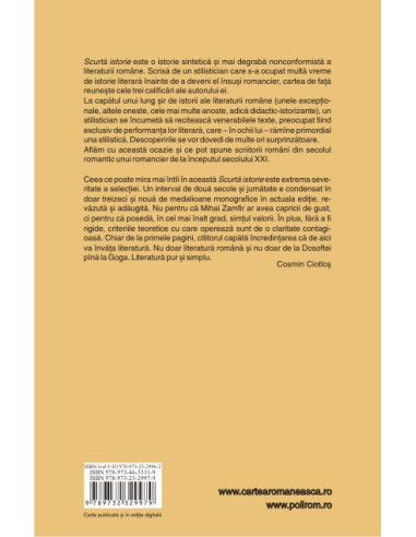 Scurtă istorie. Panorama alternativă...