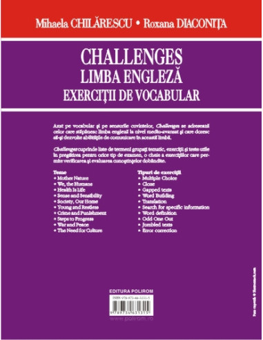 Challenges. Limba engleză. Exerciții...