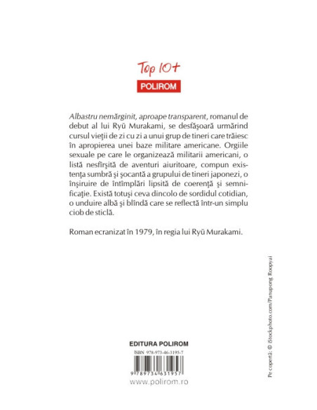 Albastru nemărginit, aproape transparent