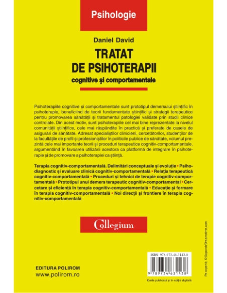 Tratat de psihoterapii cognitive şi comportamentale