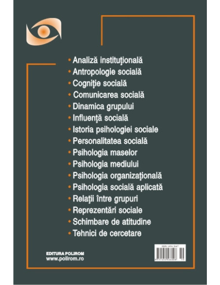 Psihologia Socială. Nr. 30 (II)/2012 – Buletinul Laboratorului „Psihologia cîmpului social”, Universitatea „Al.I. Cuza”, Iaşi