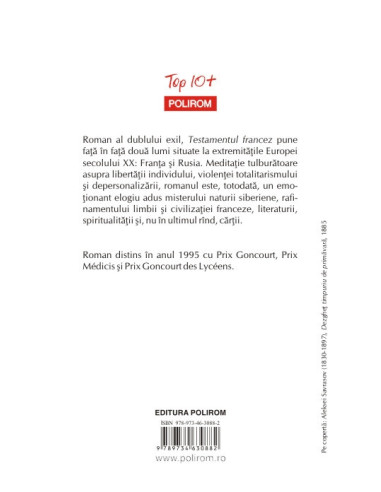 Testamentul francez (ediţie de buzunar)