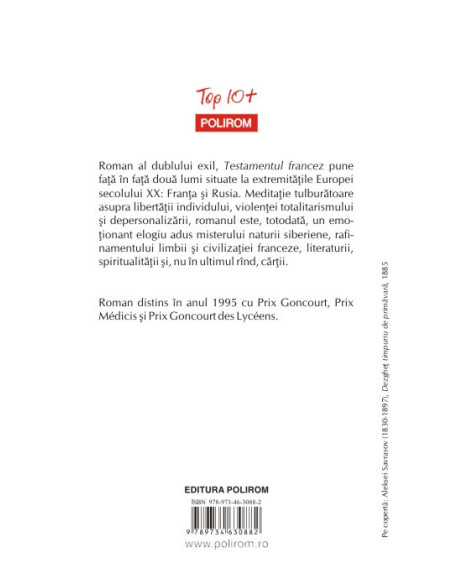 Testamentul francez (ediţie de buzunar)