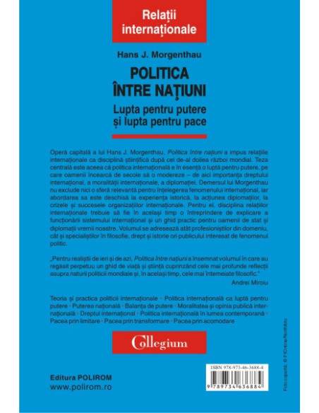 Politica între națiuni. Lupta pentru putere și lupta pentru pace (ediția 2013)