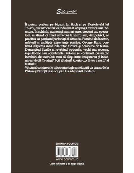 Iubire și neiubire de teatru