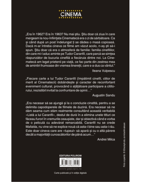 Dicţionar subiectiv al realizatorilor filmului românesc