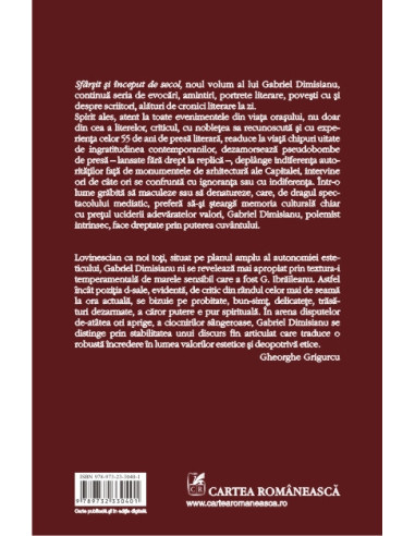 Sfîrşit şi început de secol