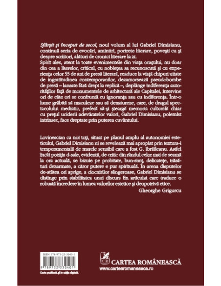 Sfîrşit şi început de secol