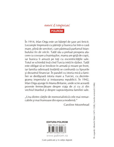 Portretul unei familii turcești. O poveste din Istanbulul de altădată (ediţie de buzunar)